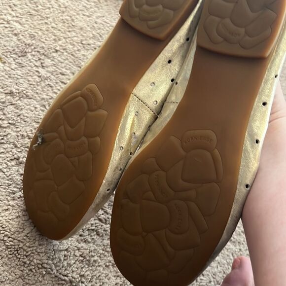 Kork ease gold metallic flats 9 - Picture 6 of 8